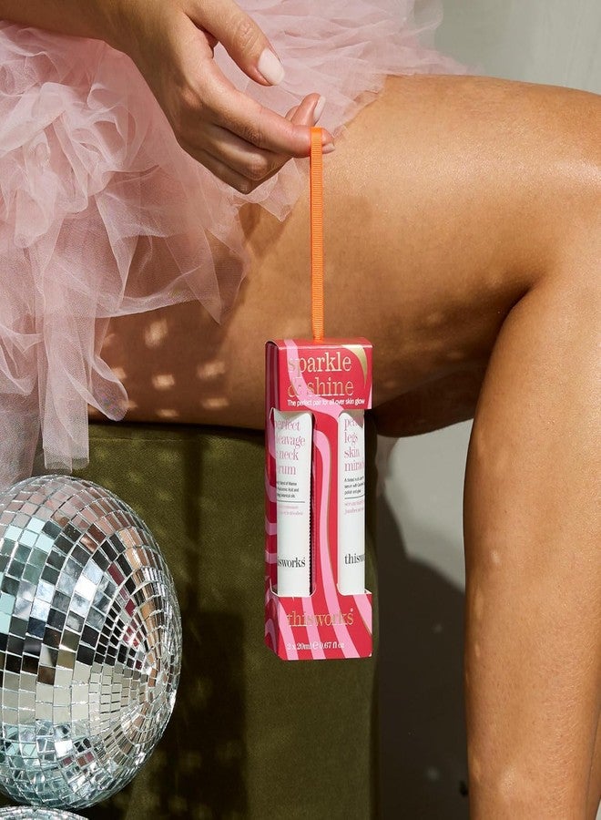 مجموعة هدايا مثالية من ذيس وركس سباركل آند شاين، سيروم مثالي لمنطقة الصدر والرقبة وسيروم مثالي لبشرة الساقين، (2 × 20 مل) - Image 2